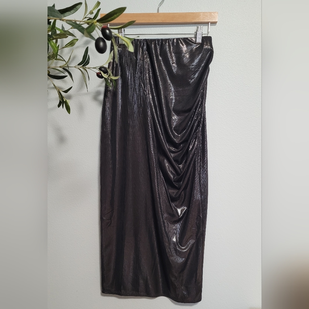 Metallic Black Scarf